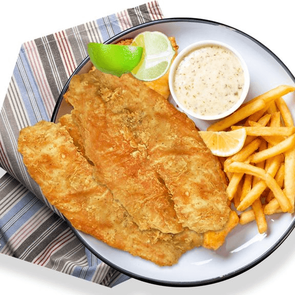 2 PC Fish & Chips Meal 