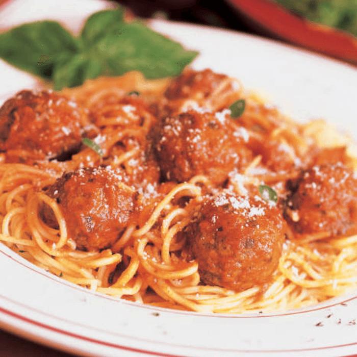 Angel Hair with Meatballs