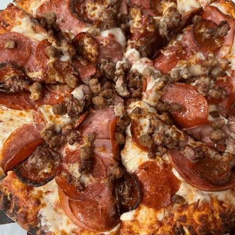 Meatsanity Pizza.
