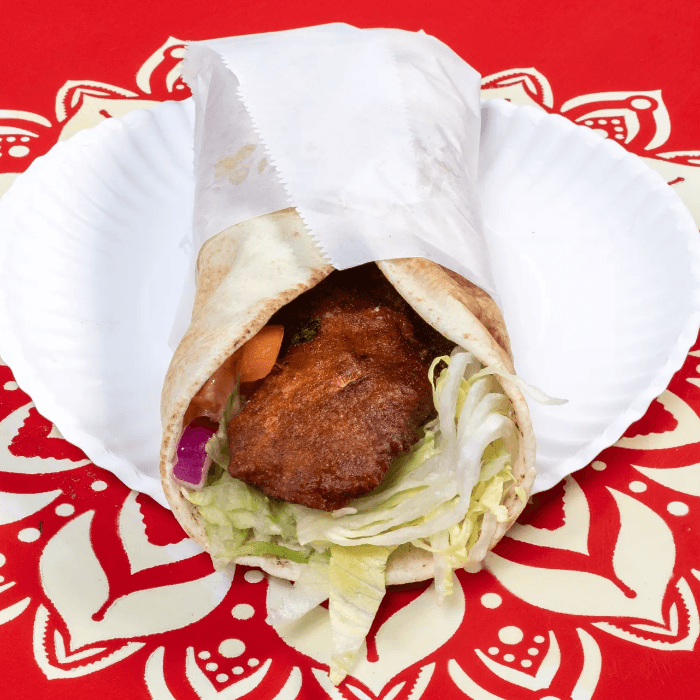 Fried Tilapia Sandwich.