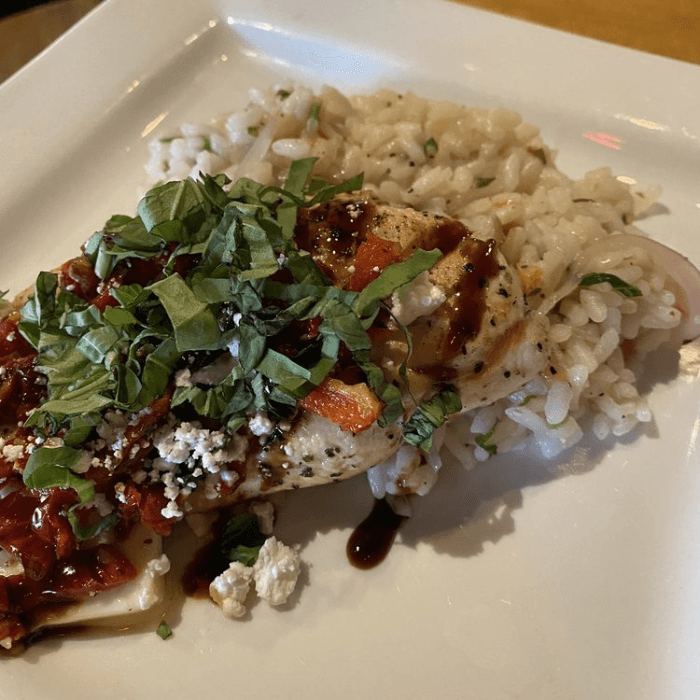 Grilled Chicken with Goat Cheese