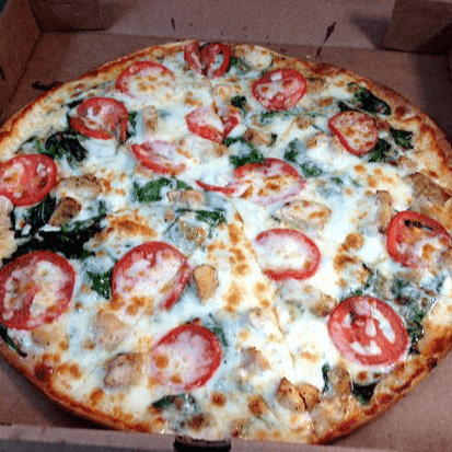Spinach & Chicken Pizza