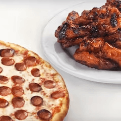 Pizza& Wings Special (Medium 14" - 8 Slices)