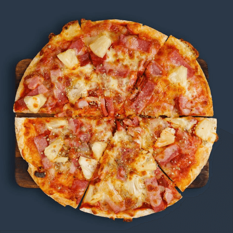 Thin Crust Hawaiian Pizza (12" Medium)