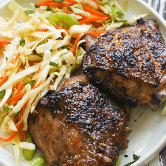 3. Jerk Chicken, with Cabbage Only