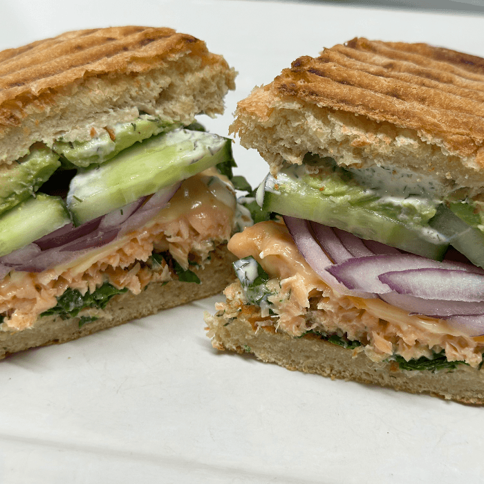 Salmon Melt Panini.