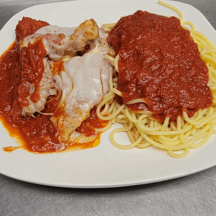 Chicken Parmigiana.