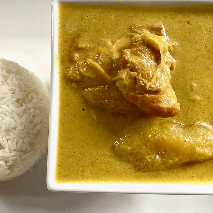Yellow Curry Chicken.