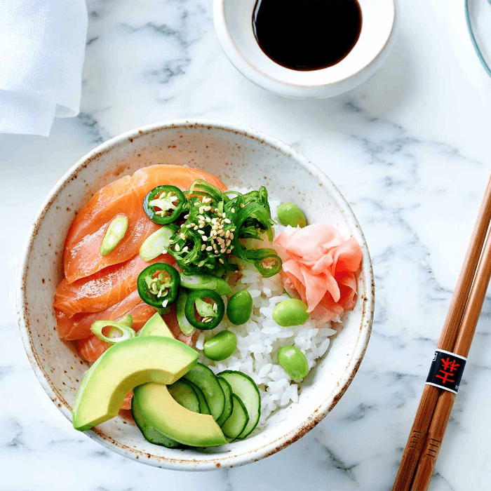 Smoked Salmon Poke Bowl