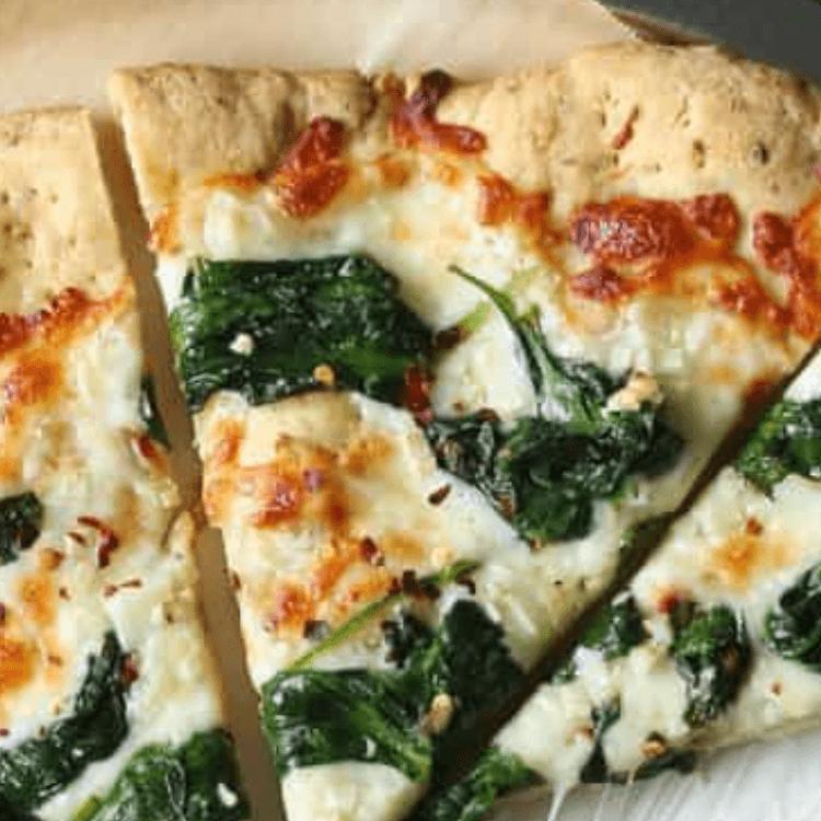 White Florentine Pizza Slice