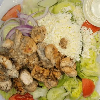 Greek Salad with Chicken.