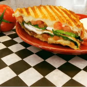 Cheesy Caprese Sandwich.