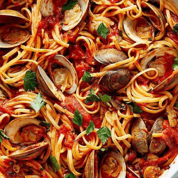 Red Linguine with Clam Sauce