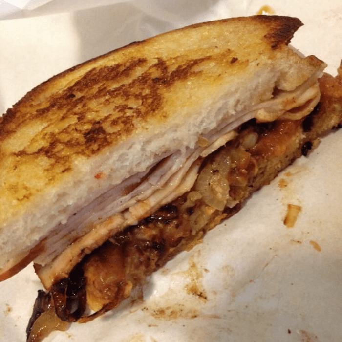 Turkey Melt Sandwich.