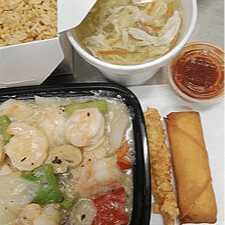 Shrimp in Lobster Sauce Dinner.