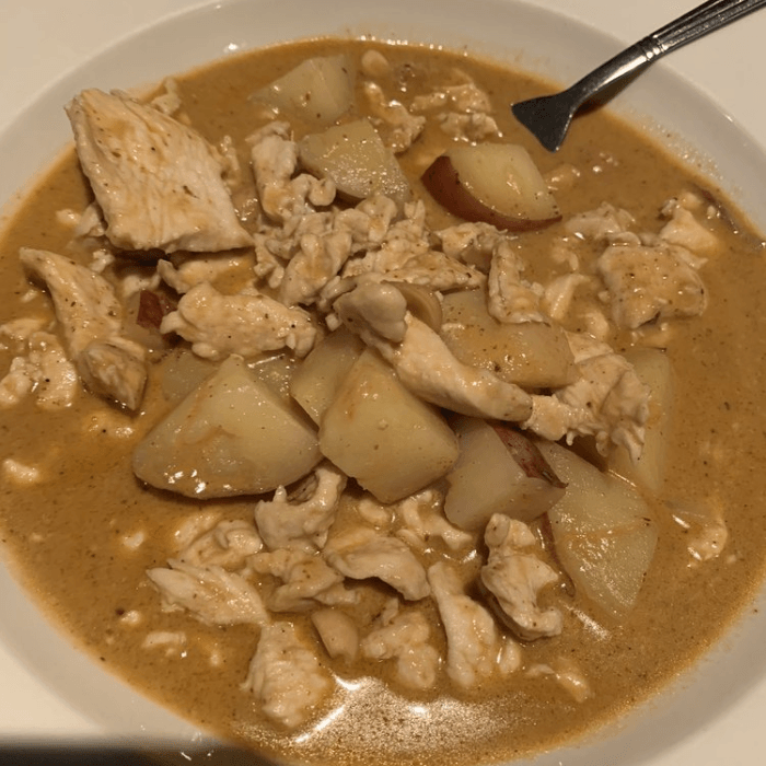 Massaman Curry Entree.