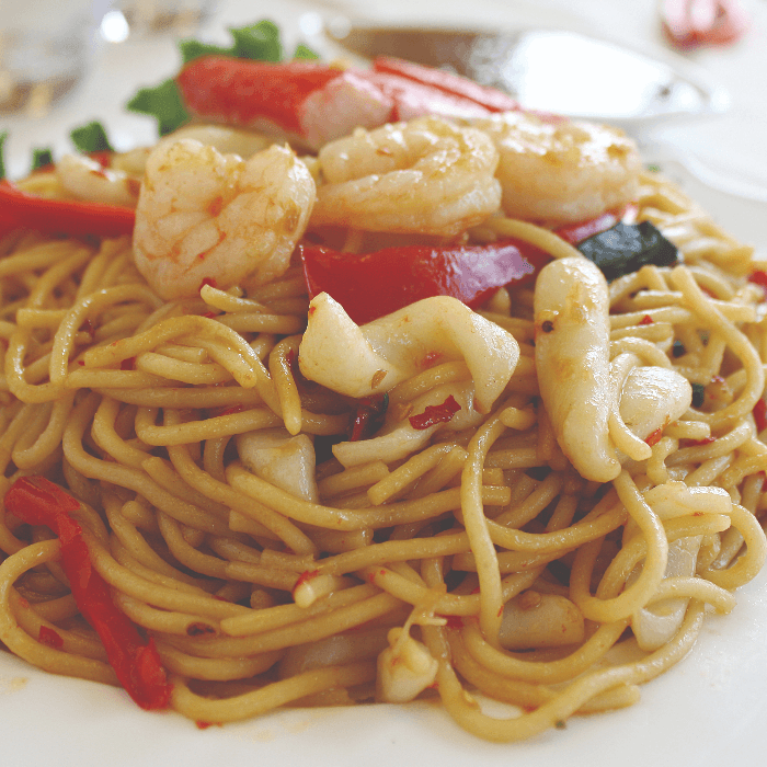 47. Pad Kee Mow Spaghetti.