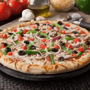 Vegetable Pizza (Large Deep Dish 14" 8 Slices)