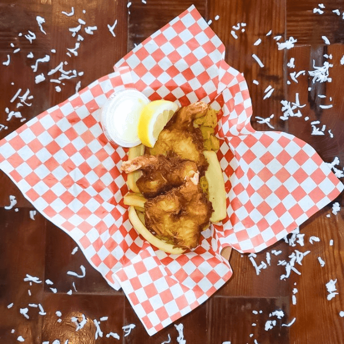 Coconut Shrimp Meal.
