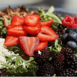 Seasonal Mixed Greens with Berry Salad