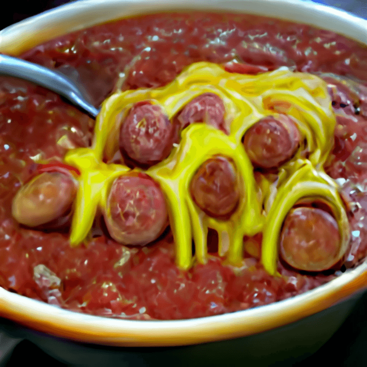 Sausage sauce & cheese.