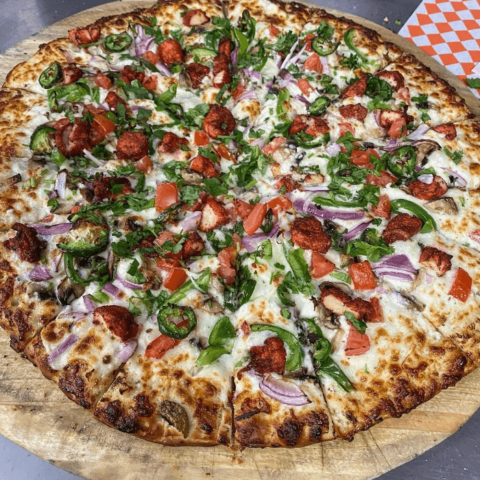 Tandoori Tikka Pizza.