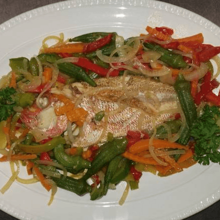 Steam Fish (Red Snapper)