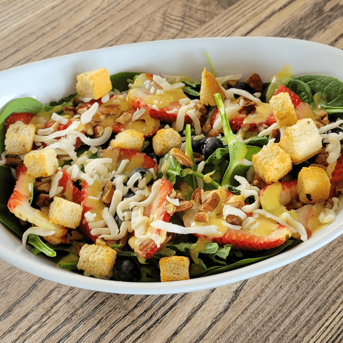 Spinach & Fruit Salad.