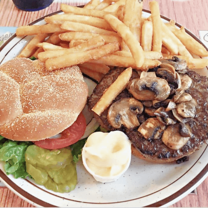 Mushroom & Swiss Burger