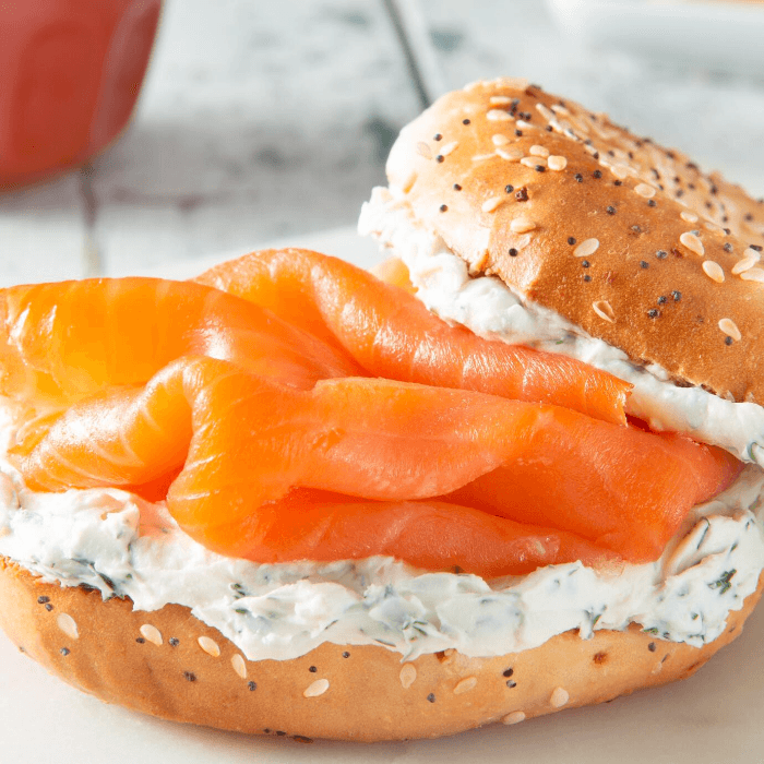 Bagel with Lox Spread