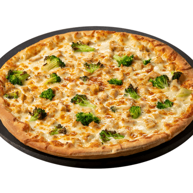 Chicken Broccoli Alfredo Pizza - Large (12 Slices)