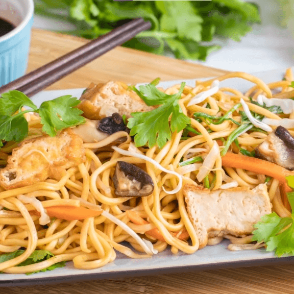 Tofu Garlic Noodles