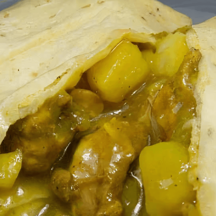 Curry Chicken Roti (Large)