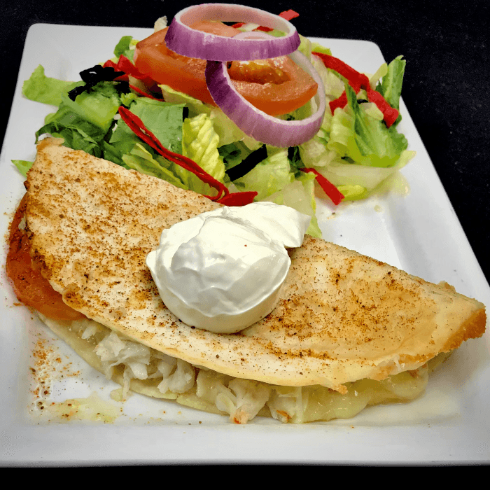 Crab Quesadilla.
