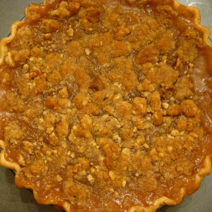 Caramel Walnut Apple Pie