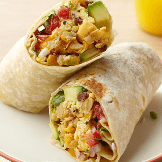 Burrito Large- Shredded Chicken, Rice & Beans, Etc, See Bellow.