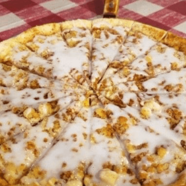 Cinnamon Streusel Pizza