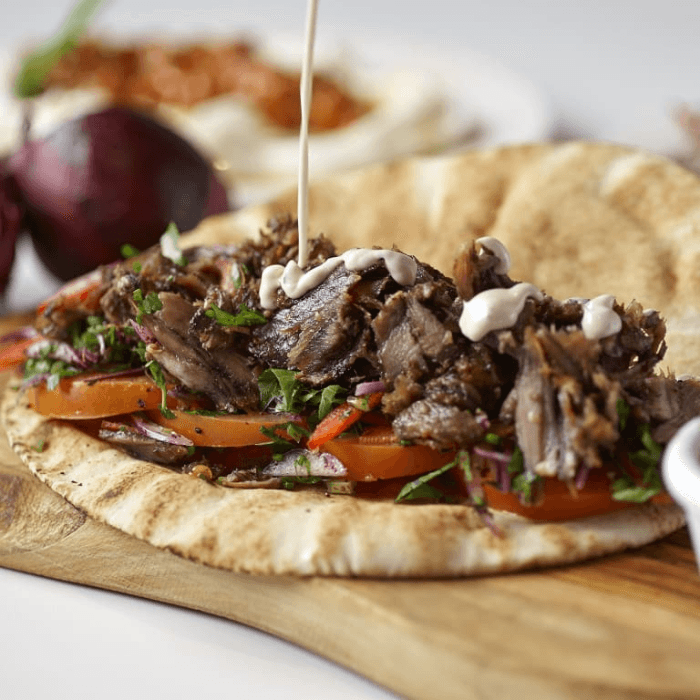 Beef & Lamb Shawarma Pita Wrap