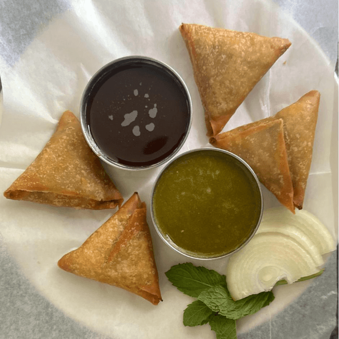 Chicken samosa.