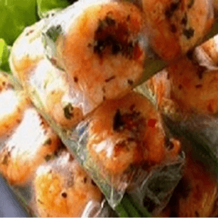 Garlic Shrimp Fresh Rolls