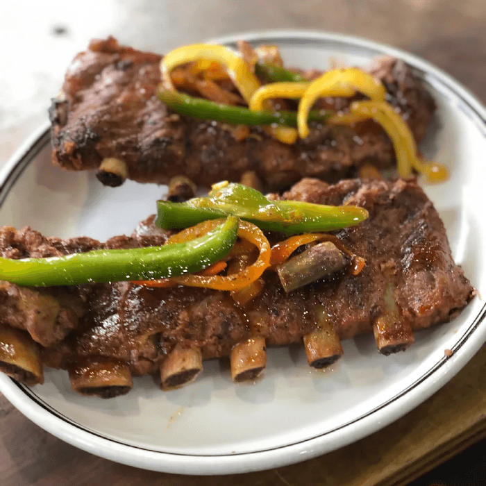 Costillas De Cordero a La Parrilla.