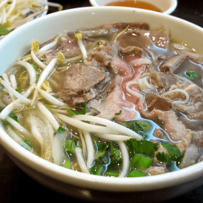 2. Pho Tai Nam    (Pho with Sliced thin Eye round beef and cooked Brisket beef)