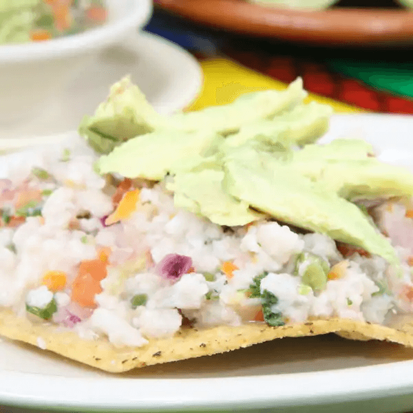 Tostada de Ceviche (Shrimp)