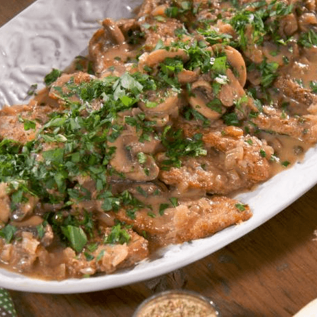 Scaloppine Marsala con Funghi
