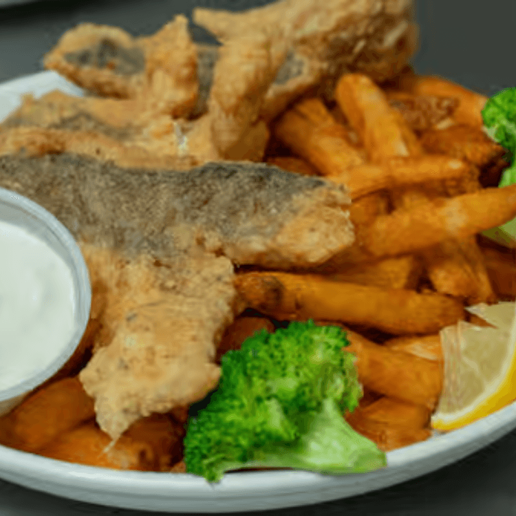 L/Fried Whiting Fish Basket with Fries
