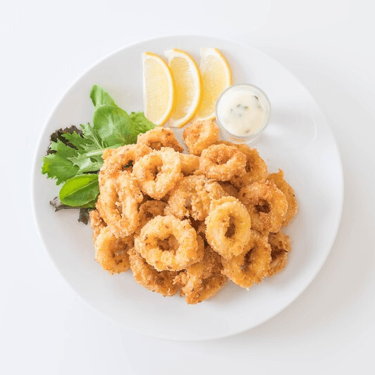 Breaded Calamari Rings.