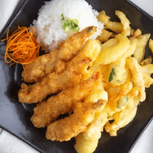 Seafood Tempura Dinner.