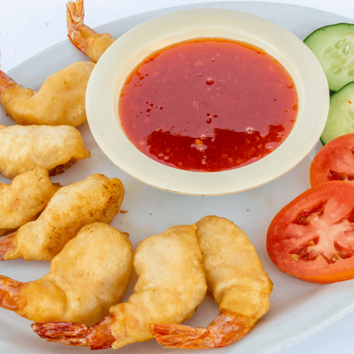 1 A. Chao Tom (3)/ Hoac Tau Hu Ky (3)/ Tom Chien Lan Bot (Shrimp Tempura/Sugar Cane Shrimp/Shrimp Cakes)