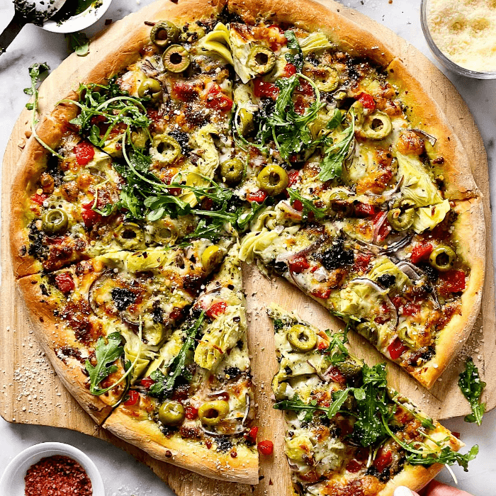 Mediterranean Vegetarian Pizza