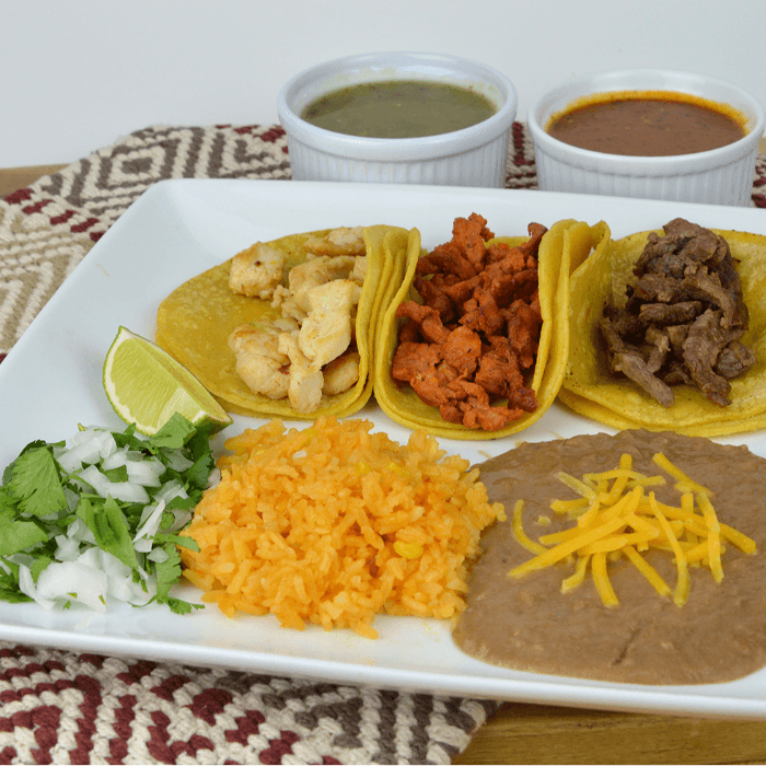 (1) Taco Plate